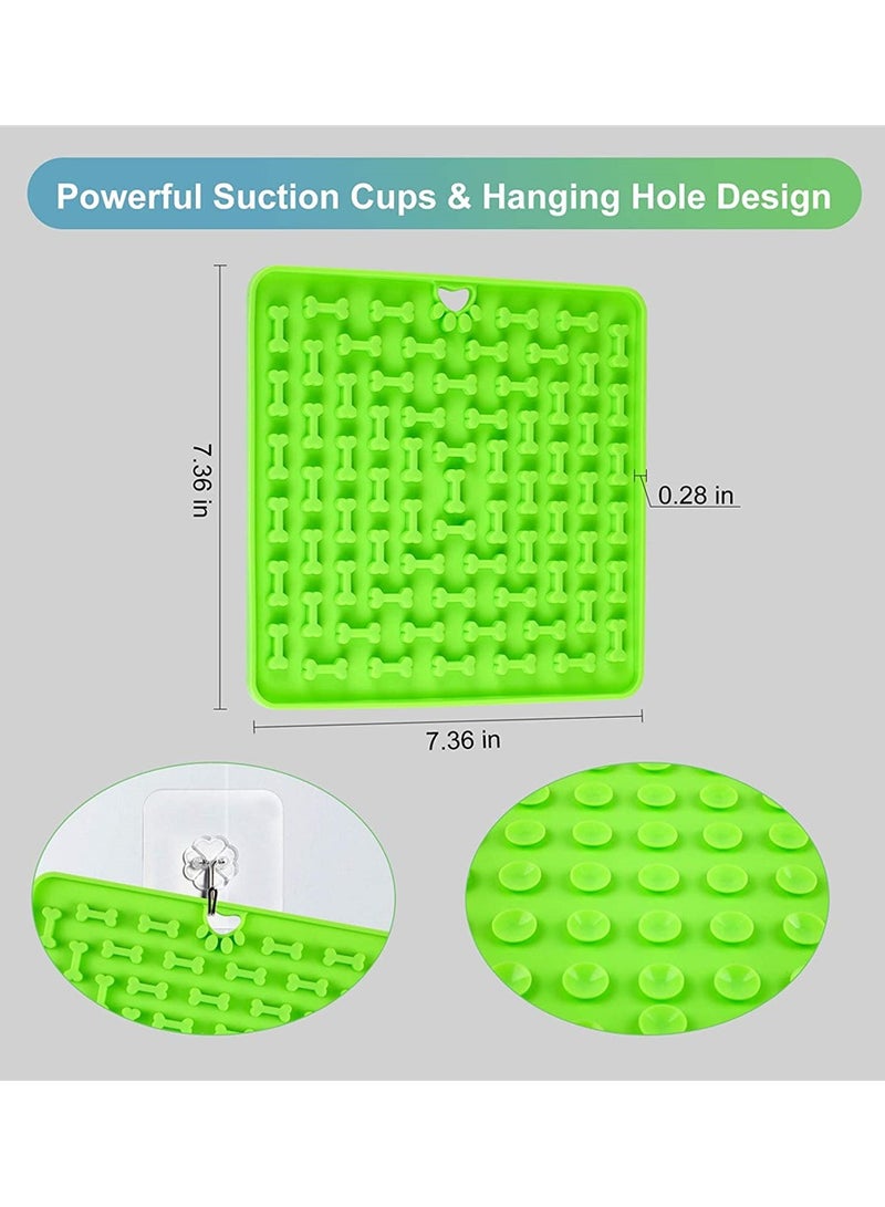 Dog Licking Mat - Slow Feeder with Suction Cups, Reduces Boredom & Anxiety, Ideal for Treats & Peanut Butter, Perfect for Dogs (1pcs) - Image 2