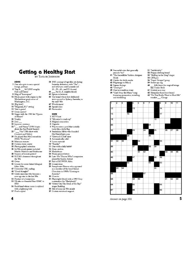 null - Grids Just Wanna Have Fun: Awesome '80s Crosswords - Image 1