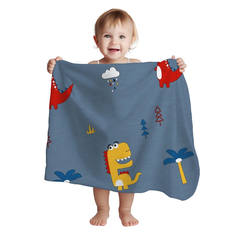 1ST STEP All Season Baby Blanket (Dino, 70 X 100 cms) - Image 1