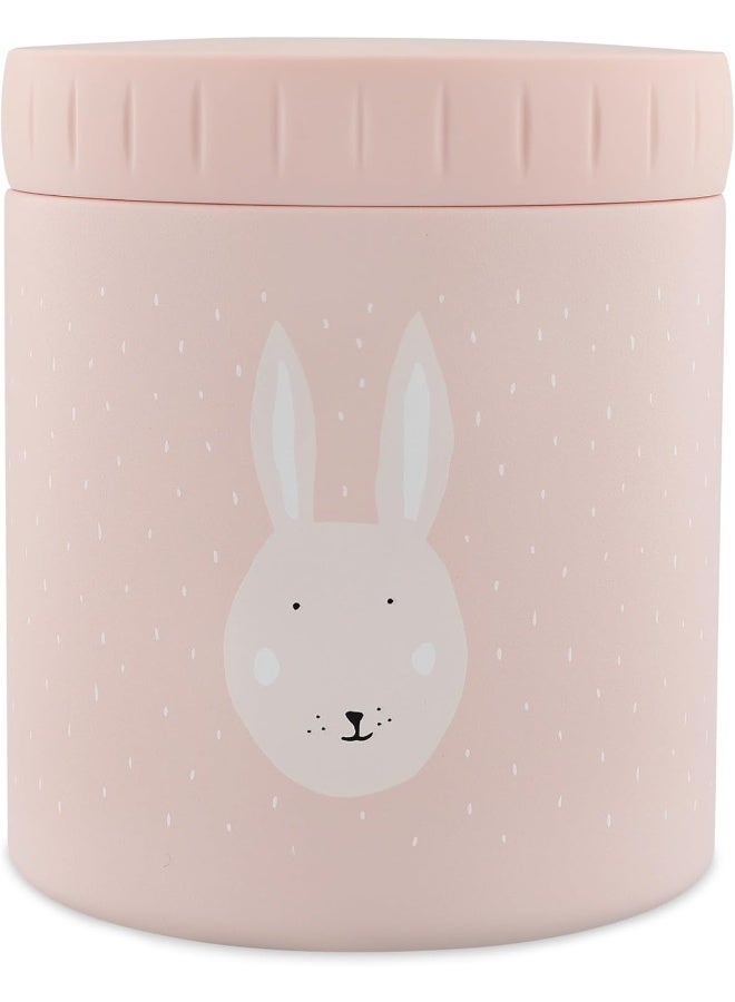 Trixie Stainless Steel Insulated Lunch Box 500ml - Mrs. Rabbit Design - Image 1