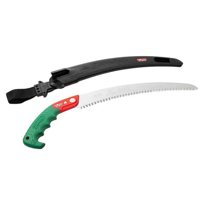 Samurai Ichiban 13" (330mm) Curved Pruning Saw w/Scabbard GC330LH (13114) - Image 3