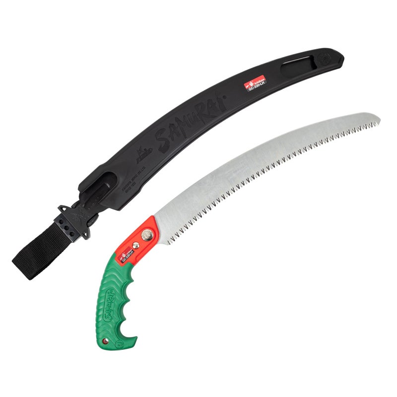 Samurai Ichiban 13" (330mm) Curved Pruning Saw w/Scabbard GC330LH (13114) - Image 1