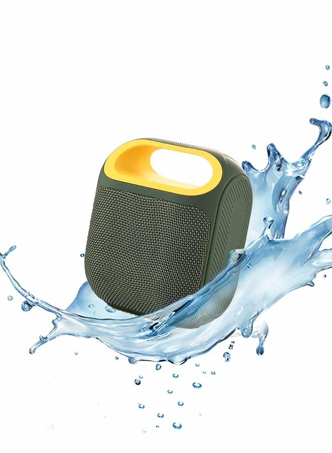 LAWAZIM Waterproof Bluetooth Speaker - 10W Green Color - Portable Wireless Speaker with Dual-Sided Sound, TF/USB/FM/AUX Playback, and Type-C Charging - for Travel, Outdoor Use, and Home Entertainment - Image 1