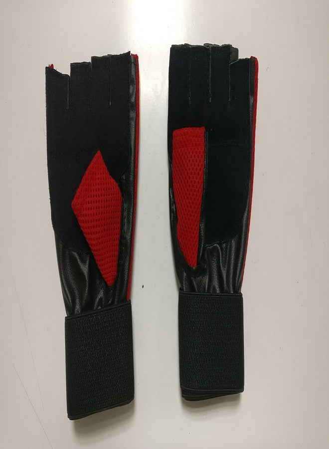 أس بي قفازات رياضية من البولي بروبيلين من إس بي، مقاس متوسط (عبوة من قطعتين، لون أحمر) - Image 3