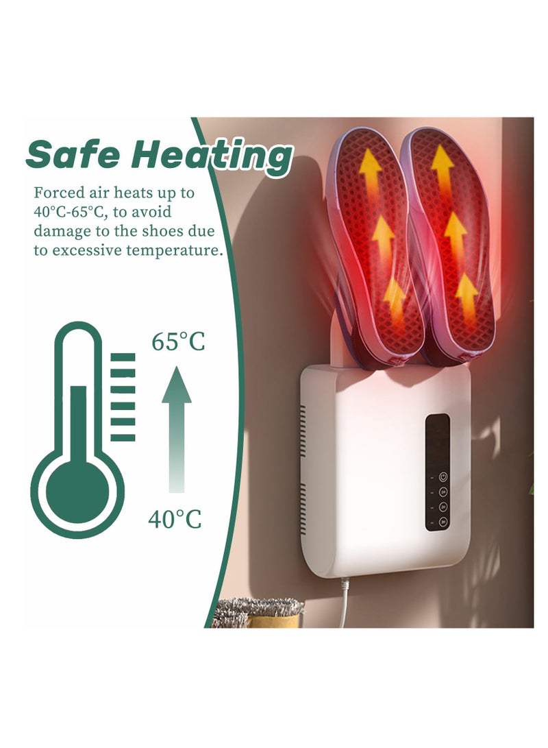 Electric Shoe Dryer, Boot Dryer, Gloves Socks Dryer Warmer Boot Warmers with 1/2/3 Hours Timer to Dry Shoes and Eliminate Bad Odor (UK Plug) Home Care Wholesale Electric Shoe Dryer Deodorizer - Image 4