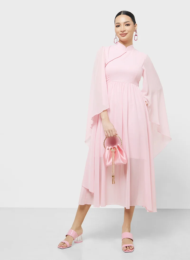 Khizana Chiffon Sleeve Dress