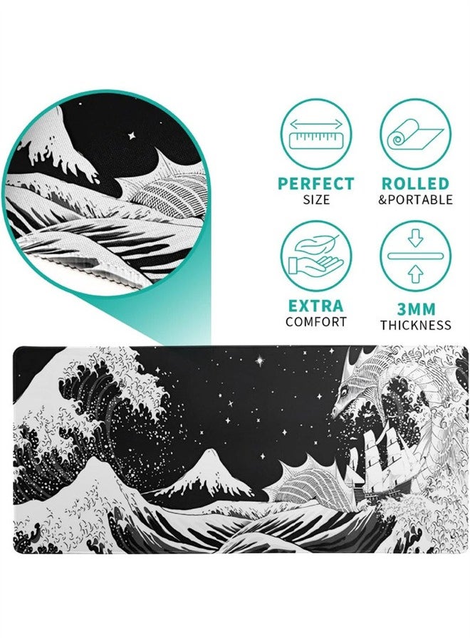 Gaming Mouse Pad Mouse Pad XXL Large Mouse Pad for Gamers, Office, and Home Use Durable and Smooth Surface for Precise Control