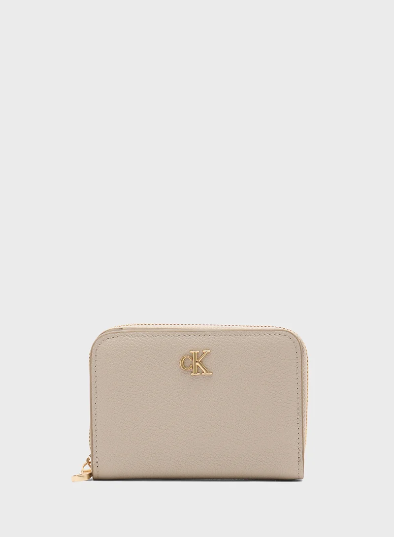 Calvin Klein Jeans Logo Zip Around Wallet