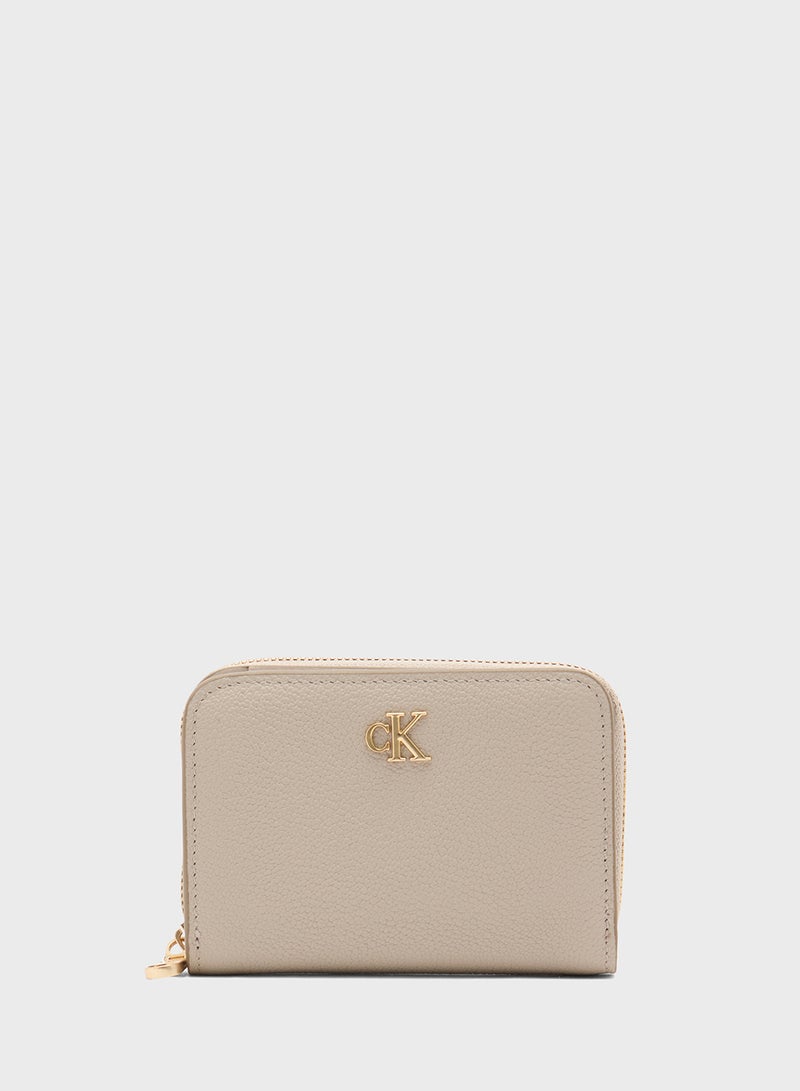 Calvin Klein Jeans Logo Zip Around Wallet - Image 1