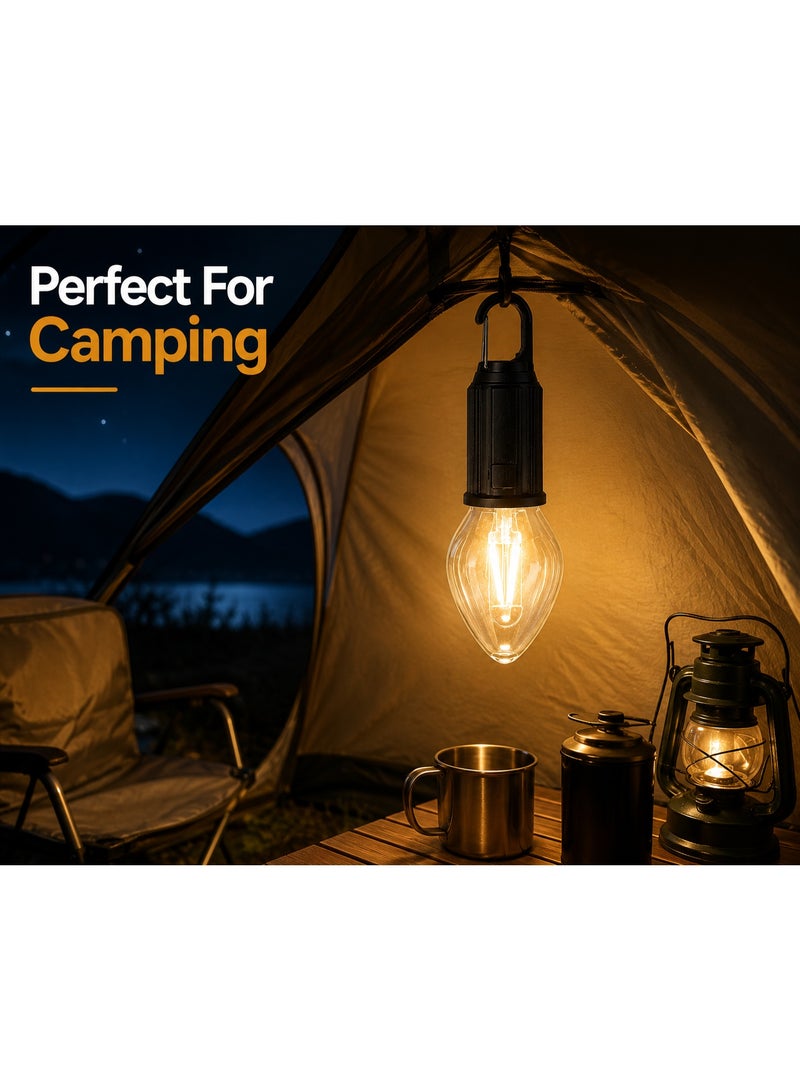USB Type-C Rechargeable Outdoor Camping Light Warm LED Portable Hanging Lantern For Camping Emergency Garden Hiking - Image 5