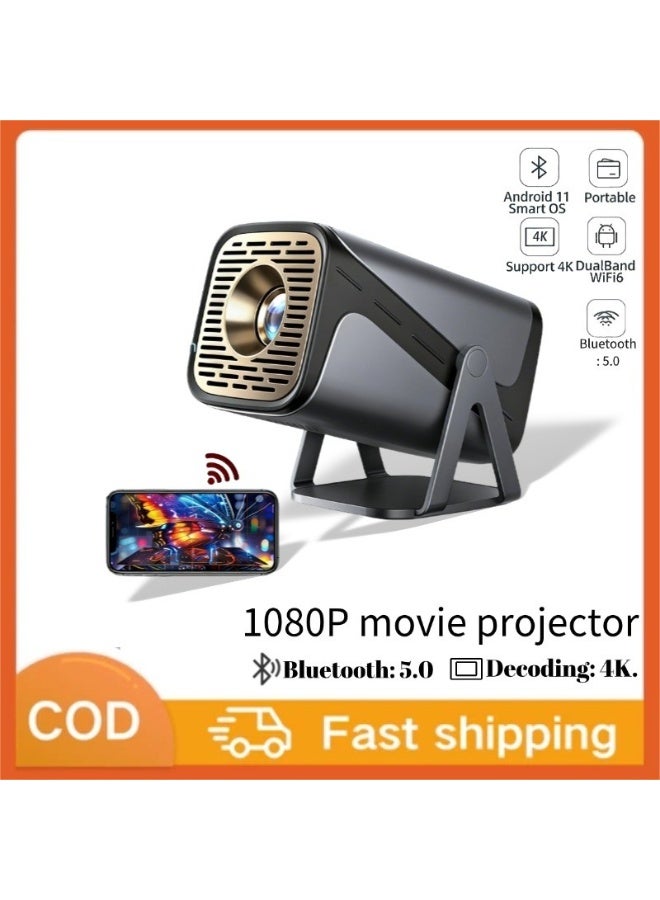 Q320 Smart Android Projector with Auto Focus and Auto Keystone Correction, Dual Band WiFi 5GHz Bluetooth 5.0 Portable Home Theater Projector, 180 Degree Rotating Mini Projector with Wireless Screen Mirroring for Movies, Gaming, Streaming, Presentations and Indoor Outdoor Entertainment - Image 3