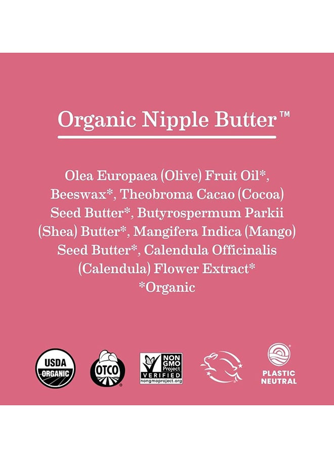 Earth Mama - Earth Mama Organic Nipple Butter™ | Nipple Cream Safe for Breastfeeding | Postpartum Essentials for Nursing | Non Lanolin Nipple Cream, 2-Fluid Ounce - Image 1