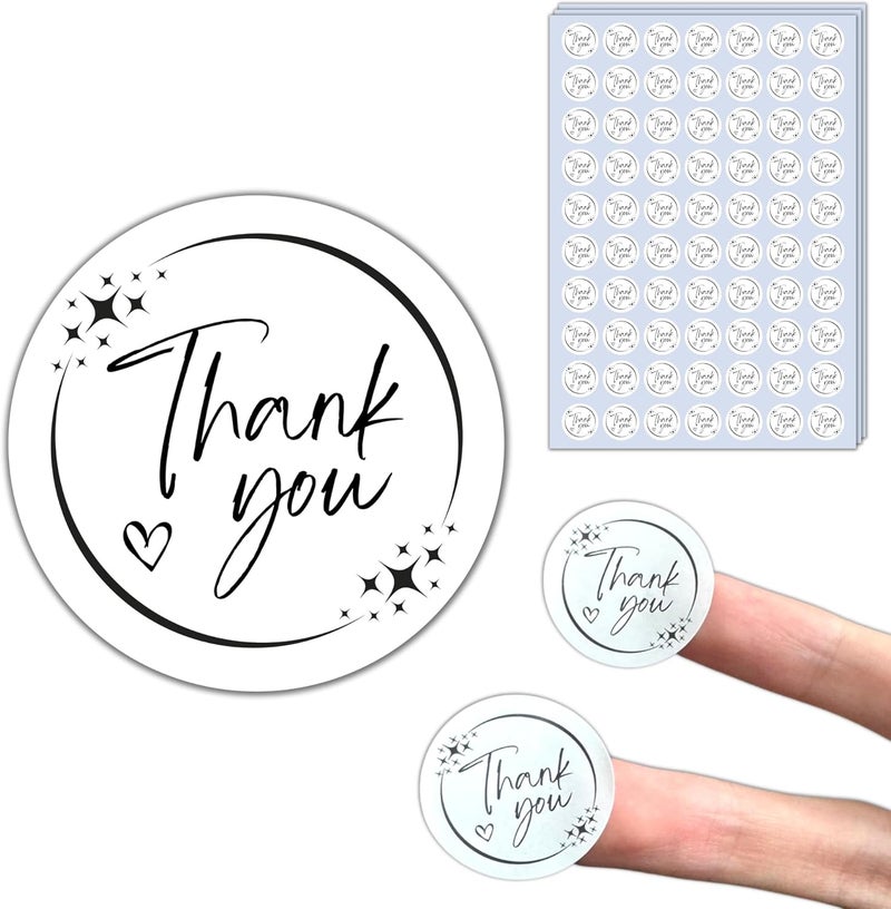 TownStix 700 Pieces 1 inch  Thank You Stickers Labels for Small Business Packaging - Image 1