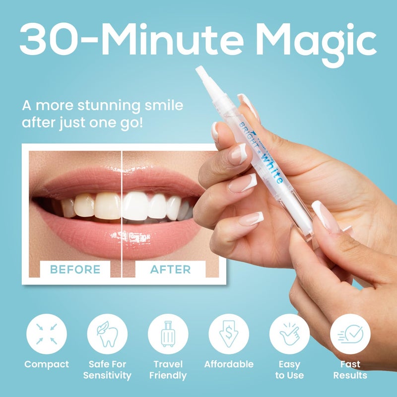 Venus Visage Teeth Whitening Pen, 40+ Uses - Teeth whitening Gel with Professional Formulation and Ingredients - Best Teeth Whitener Overnight and No Tooth Sensitivity (Mint) (0.10 Fl Oz (Pack of 4)) - Image 4