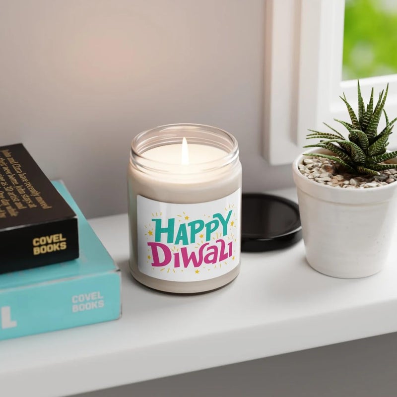 First Row Aromatic Fables Grape Scented Diwali Festive Gifting Glass Jar Candle HandPoured Ideal for Diwali Wedding Home Dcor and Gifting