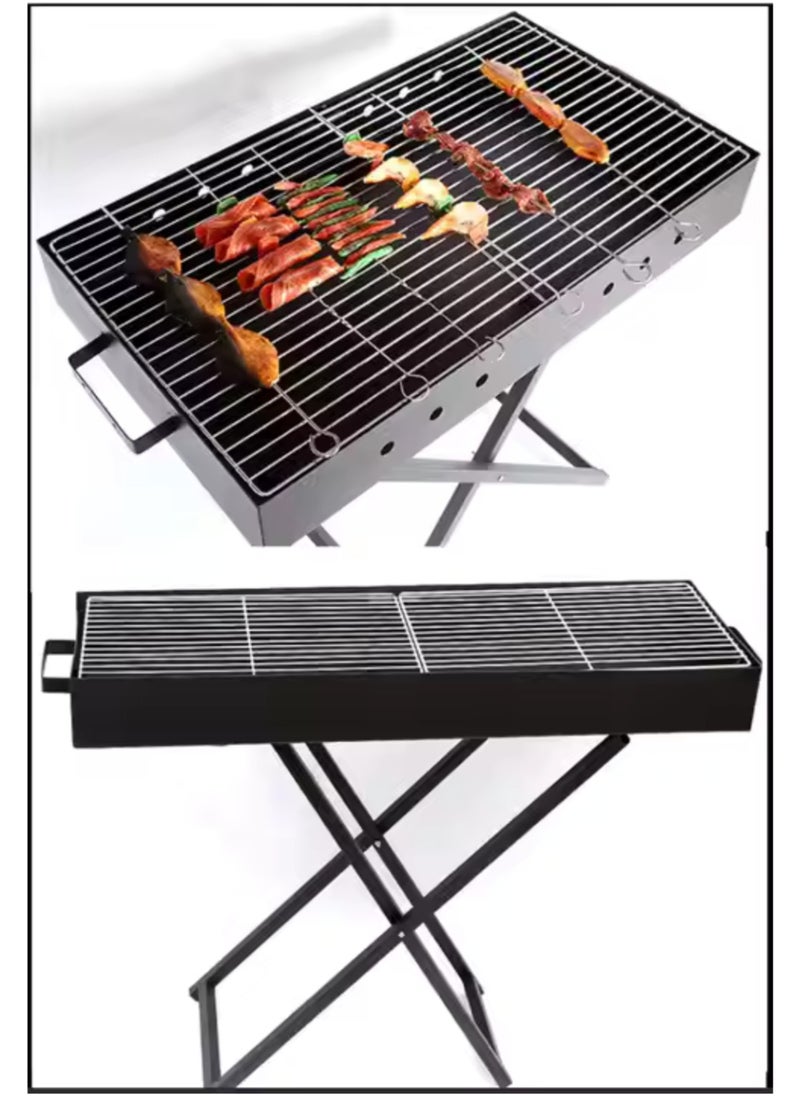 Manful Durable Foldable Outdoor portable Stainless Steel charcoal BBQ Grill  - Image 2