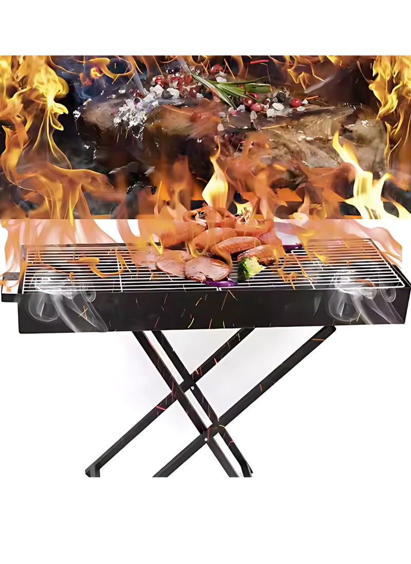 Manful Durable Foldable Outdoor portable Stainless Steel charcoal BBQ Grill  - Image 5