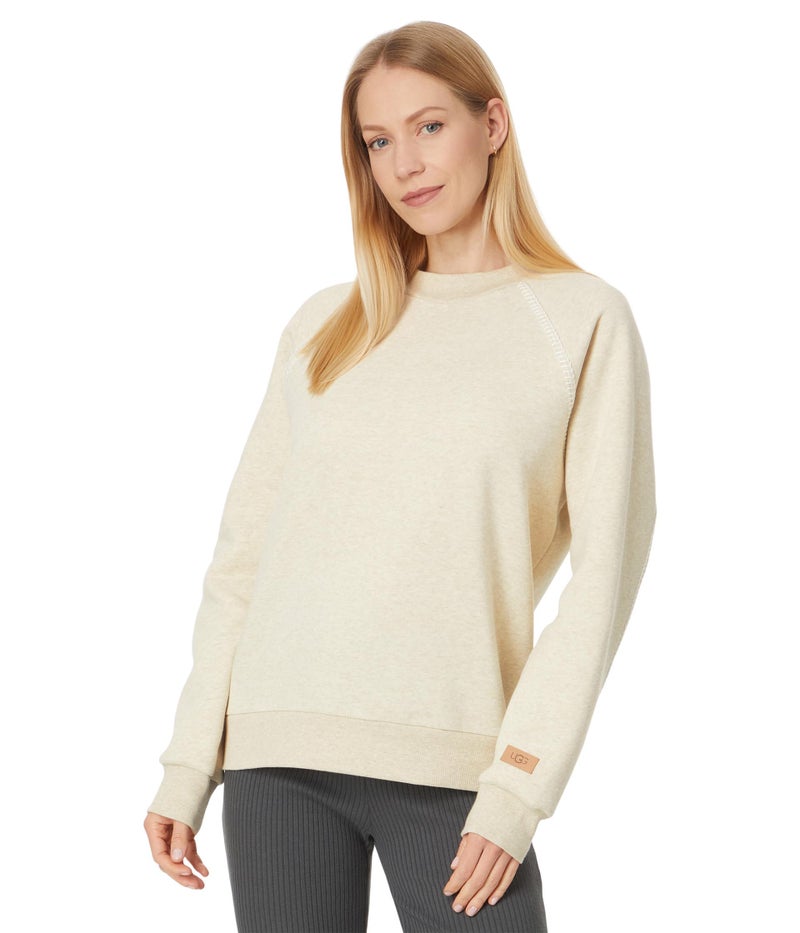 UGG Women's Classic Crewneck Sweatshirt, Sand Heather, M - Image 1