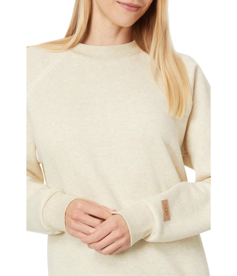UGG Women's Classic Crewneck Sweatshirt, Sand Heather, M - Image 3