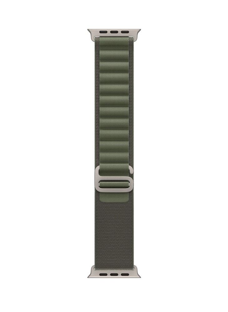 YOMNA - YOMNA Nylon Compatible with Apple Watch Bands 49mm, Soft and Breathable Nylon G-hook Loop Buckle Watch Strap, Suitable for Apple watch Ultra Series 8 (Green) Adjustable Size - Image 1