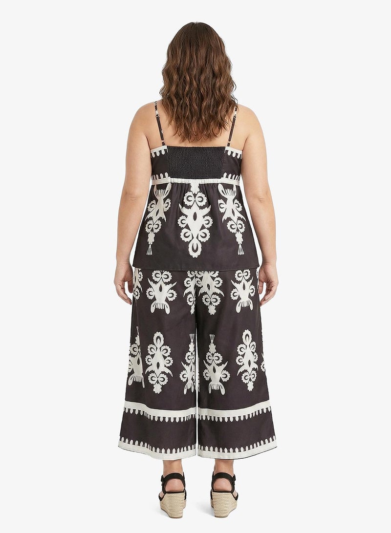 Ella Plus Printed Top & Pant Set - Image 2