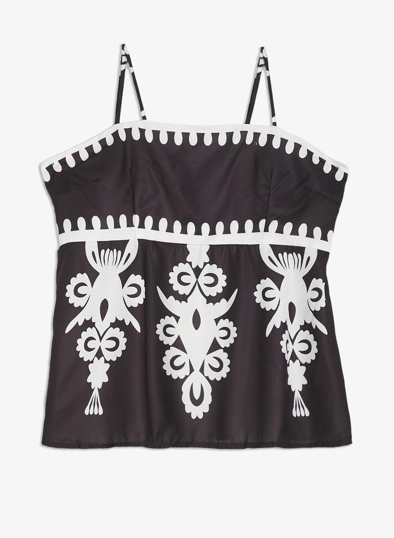 Ella Plus Printed Top & Pant Set - Image 4