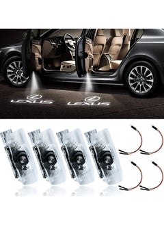 KASTWAVE KASTWAVE Car Door Logo Light Courtesy Projector Welcome Lights 3D Ghost Shadow Light Lamps Accessories The Replacement for RX/ES/GX/LS/LX/is/GS/RC/UX Series (4 Pack)  - Image 1