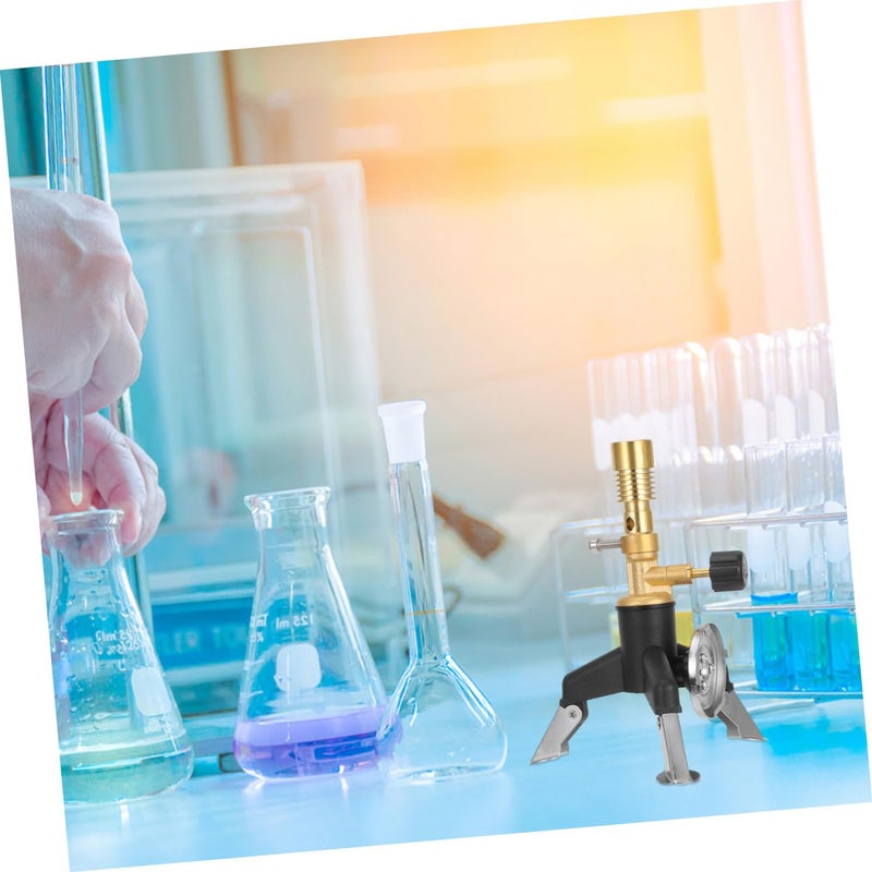 Healifty Brass Bunsen Burner Multifunctional Portable Laboratory Torch for Experiments Lightweight Design for Outdoor Use Reliable Performance Strong Construction for Professionals and - Image 5