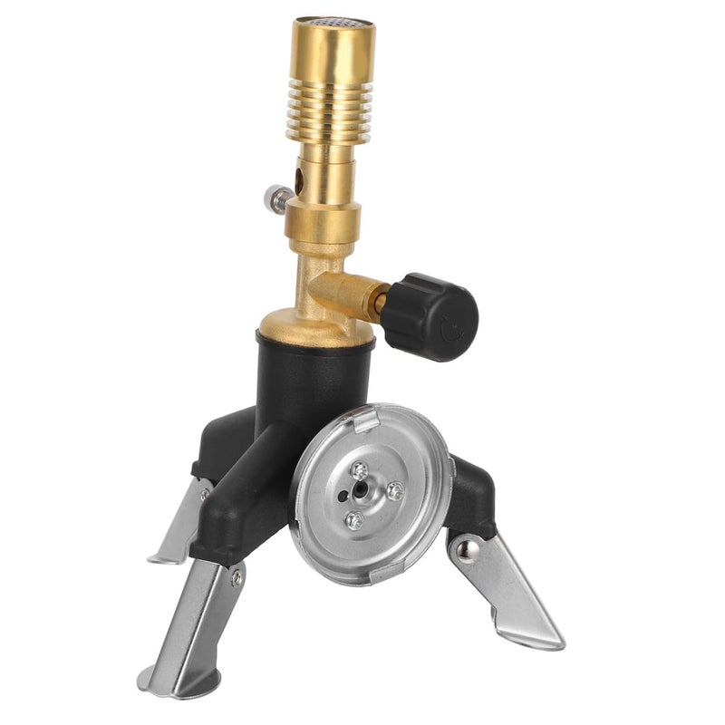 Healifty Brass Bunsen Burner Multifunctional Portable Laboratory Torch for Experiments Lightweight Design for Outdoor Use Reliable Performance Strong Construction for Professionals and - Image 1