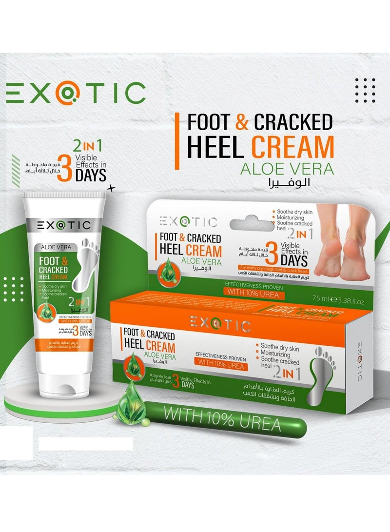 FOOT & CRACKED HEEL CREAM ALOE VERA 75 ML