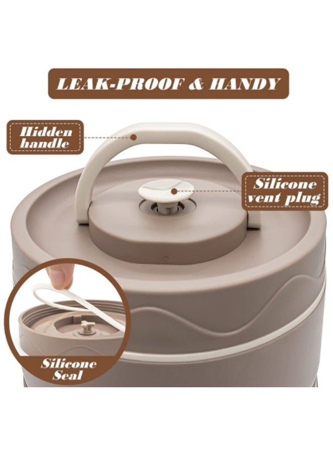 Microwaveable Thermal Lunch Box, Portable Insulated Lunch Containers With Bag, Kids, Set of 3 Tier Insulated Bento Boxes - Image 5