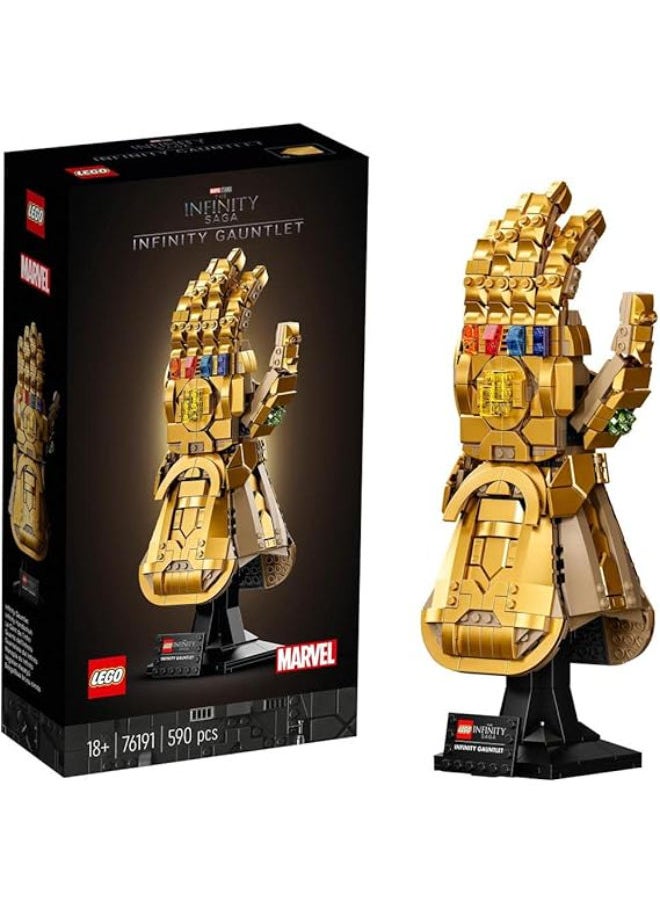 LEGO Marvel Infinity Gauntlet Set, Collectible Thanos Glove With Infinity Stones  - Image 1