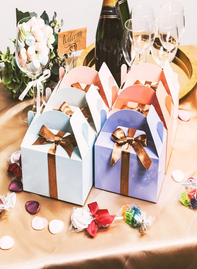MATICAN Party Favor Boxes, 24-Pack Colored Treat Boxes, Gable Boxes, 6 Pastel Colors, 6 x 3.5 x 3.5 Inches - Image 2