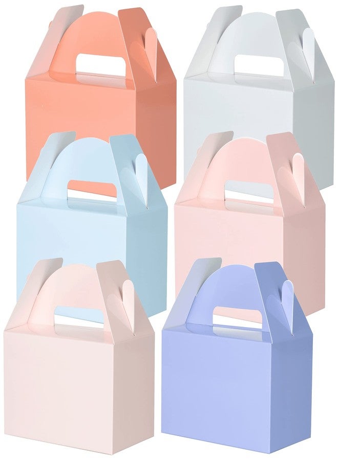 MATICAN Party Favor Boxes, 24-Pack Colored Treat Boxes, Gable Boxes, 6 Pastel Colors, 6 x 3.5 x 3.5 Inches - Image 1