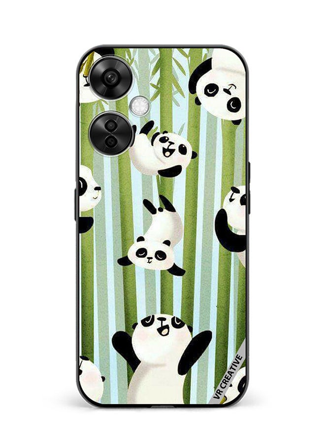 VR CREATIVE - Protective Case Cover For OnePlus Nord CE 3 Lite Bamboo Panda Design Multicolour - Image 1