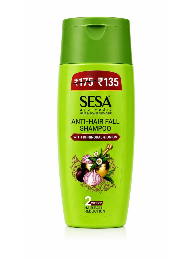 SESA Ayurvedic Anti-Hair Fall Shampoo with Bhringraj & Onion, 200 ML - Image 1