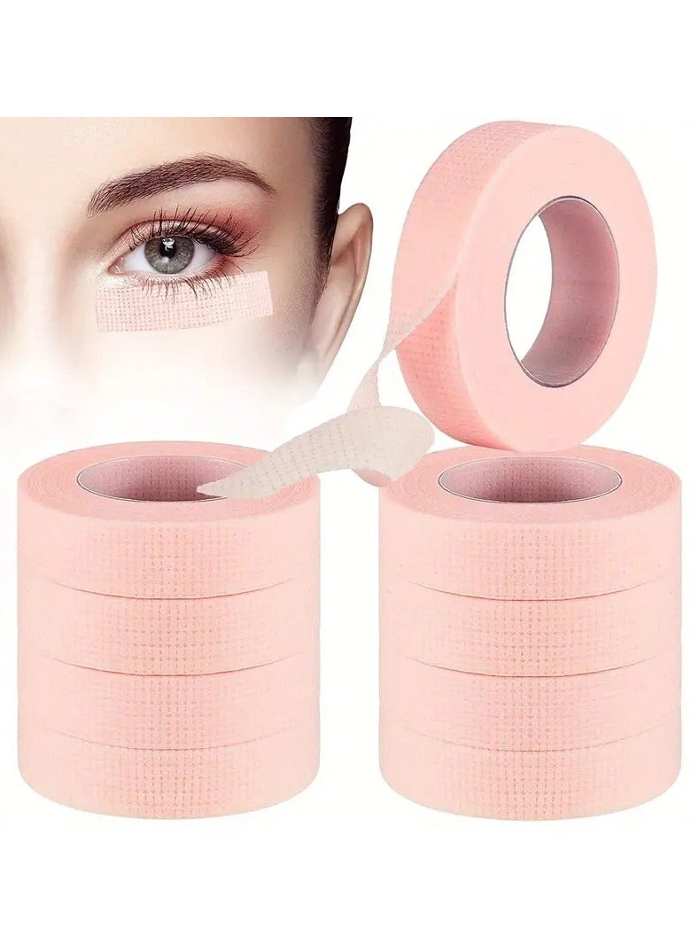ORiTi 10 Rolls Eyelash Extension Tape Lash Tape for Lash Extension Adhesive Breathable Micropore Fabric Tape for Eyelash Extension Supply - Image 1