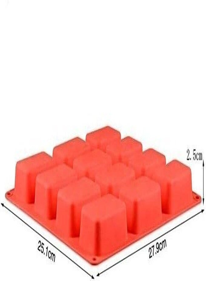 KITCHOOK قالب شوكولاتة سيليكون من كيتشوك، 12 قطعة (عبوة واحدة) AJ 238 - Image 2