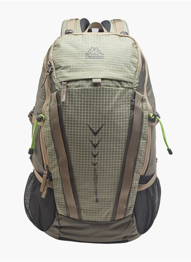 كابا Men's Logo Print Backpack with Zip Closure and Adjustable Strap - 34x54x16 cm