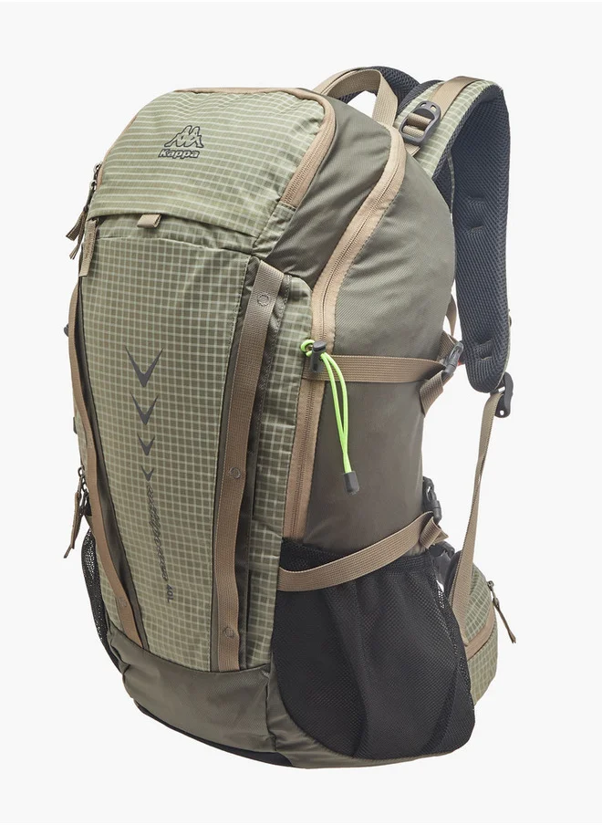 كابا Men's Logo Print Backpack with Zip Closure and Adjustable Strap - 34x54x16 cm