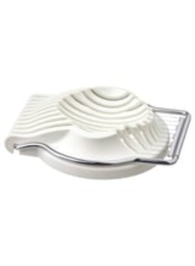 أيكيا قطّاعة بيض يدوية من البلاستيك وستانلس ستيل - تصميم لتقطيع شرائح وشرائح طولية - Image 1