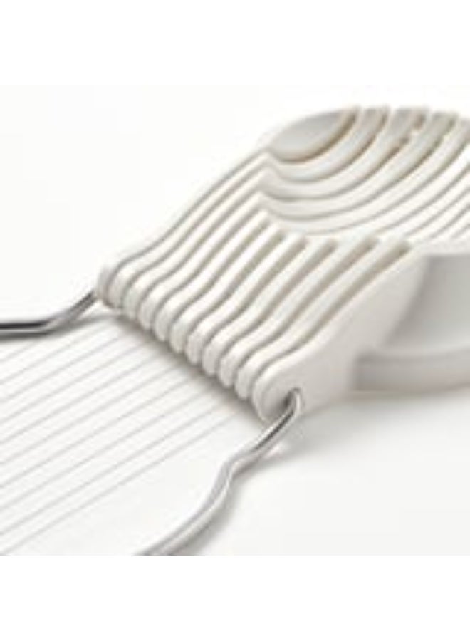 أيكيا قطّاعة بيض يدوية من البلاستيك وستانلس ستيل - تصميم لتقطيع شرائح وشرائح طولية - Image 3