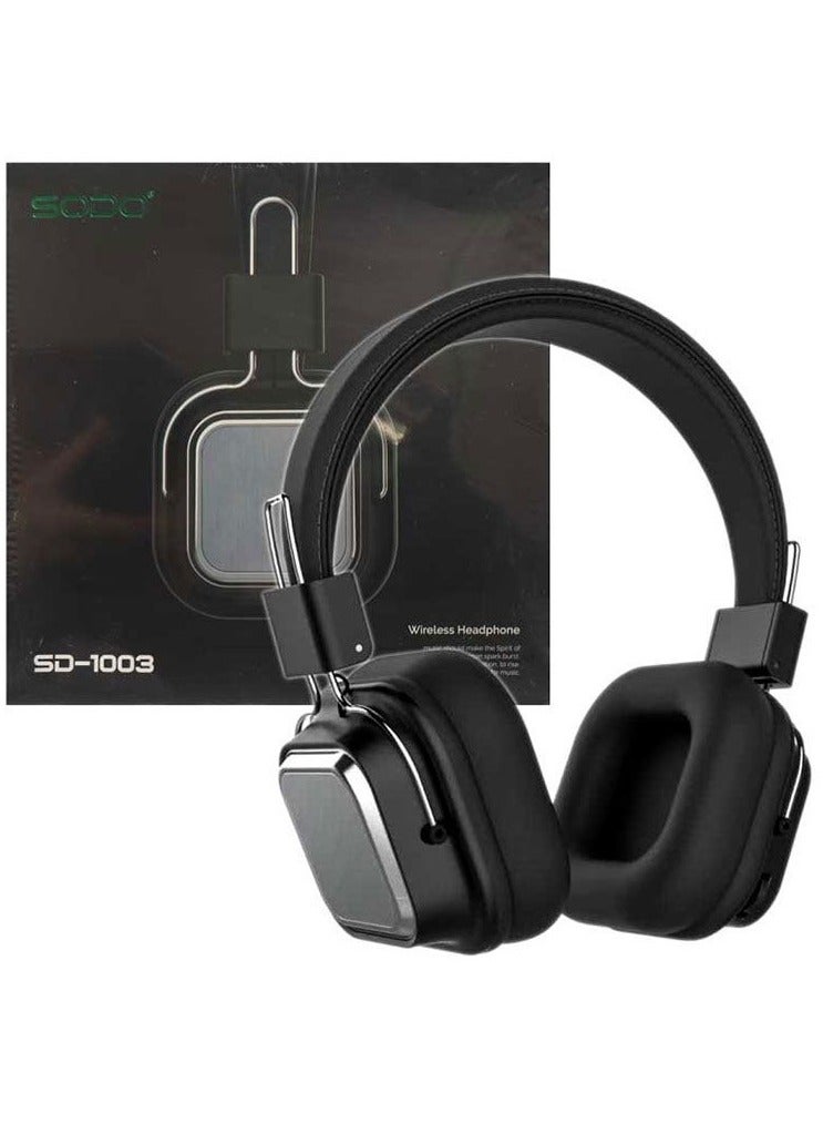 SODO Wireless/Wired Over Ear Headphone Black - Image 1