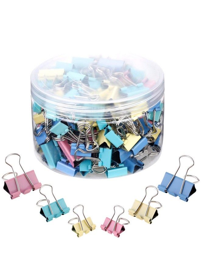 TecUnite 150 قطعة مشابكBinder مشابك ورقية بأحجام متنوعة (متعددة الألوان) - Image 1