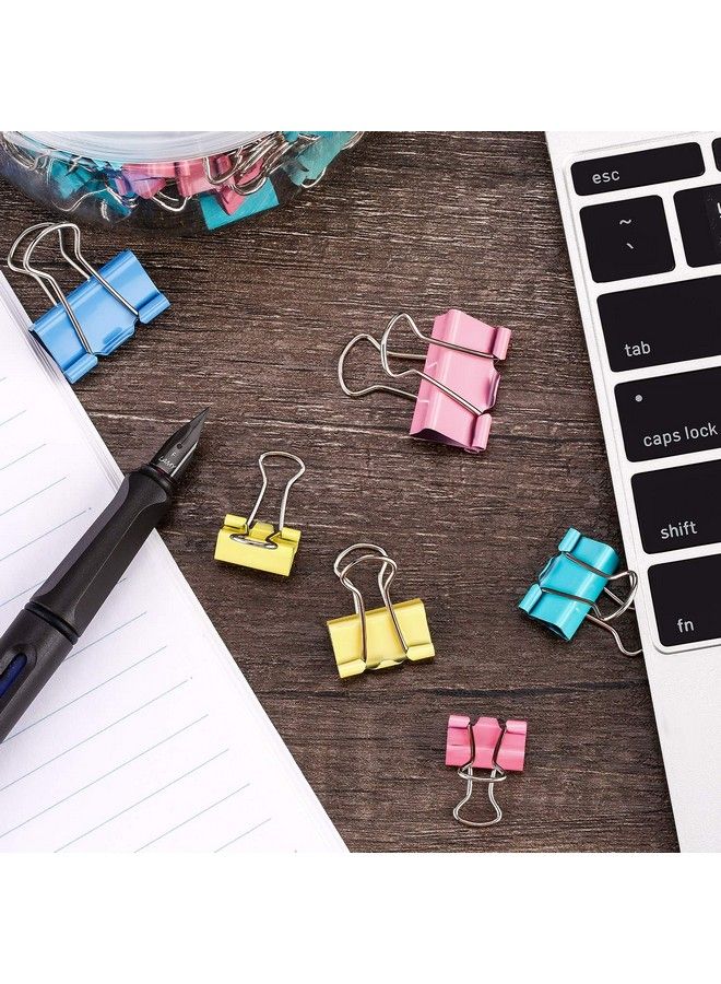 TecUnite 150 قطعة مشابكBinder مشابك ورقية بأحجام متنوعة (متعددة الألوان) - Image 5