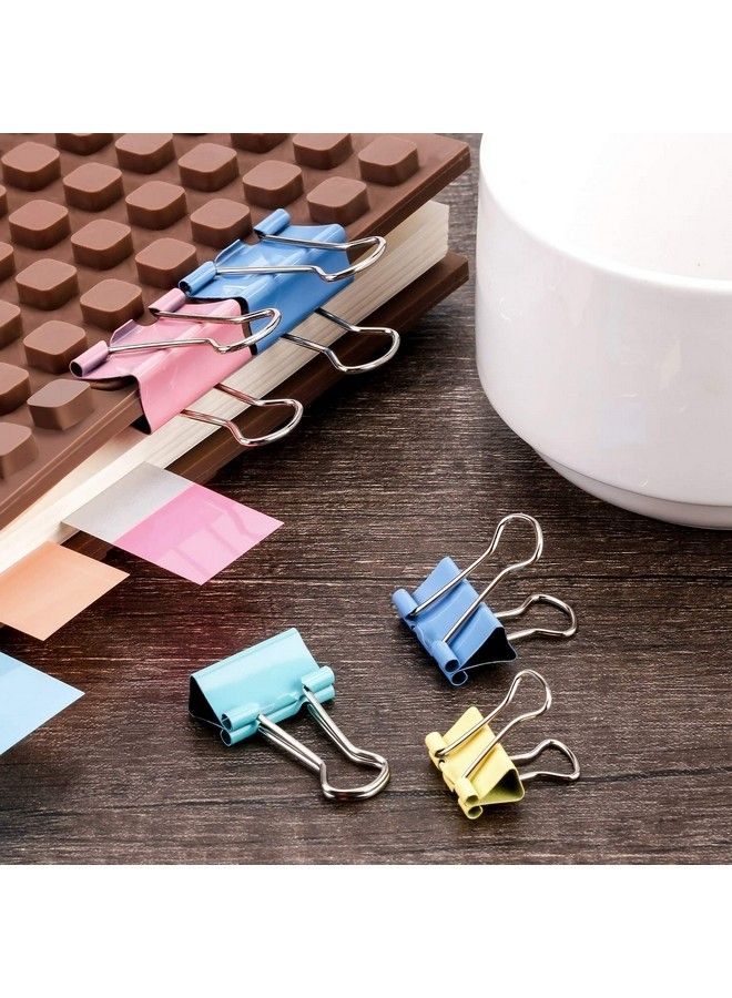 TecUnite 150 قطعة مشابكBinder مشابك ورقية بأحجام متنوعة (متعددة الألوان) - Image 4