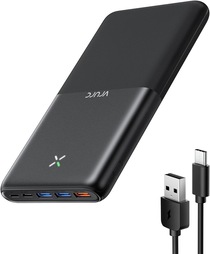 VRURC Power bank 30000mAh, PD 20W Portable Charger Fast Charging, USB C Slim Powerbank With 4 Outputs & 3 Inputs Compatible with iPhone 16 15 14 13 12 Pro Max iPad Samsung Huawei Tablet and More - Image 1