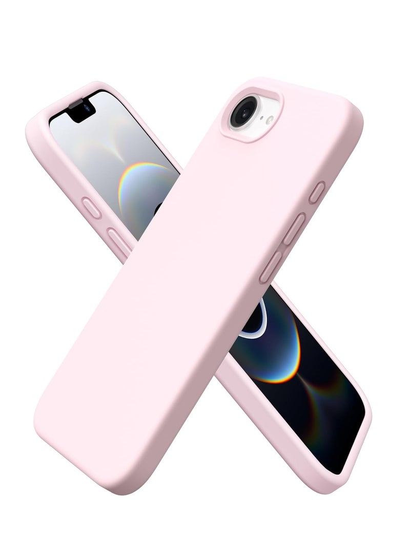 BORTONY iPhone 16e Case Cover Premium Silicone with Soft Microfiber Lining Anti-Scratch Shockproof Protective Phone Cover for iPhone 16e 6.1-inch - Image 1