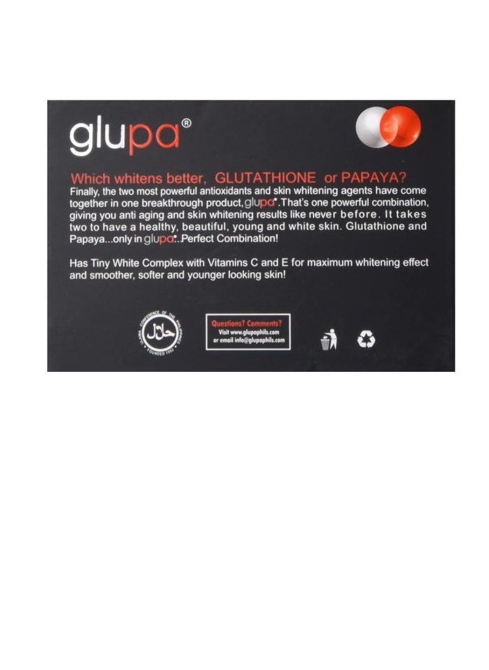 Glupa Glutathione And Papaya Skin Whitening Soap Orange/White 135grams  - Image 2