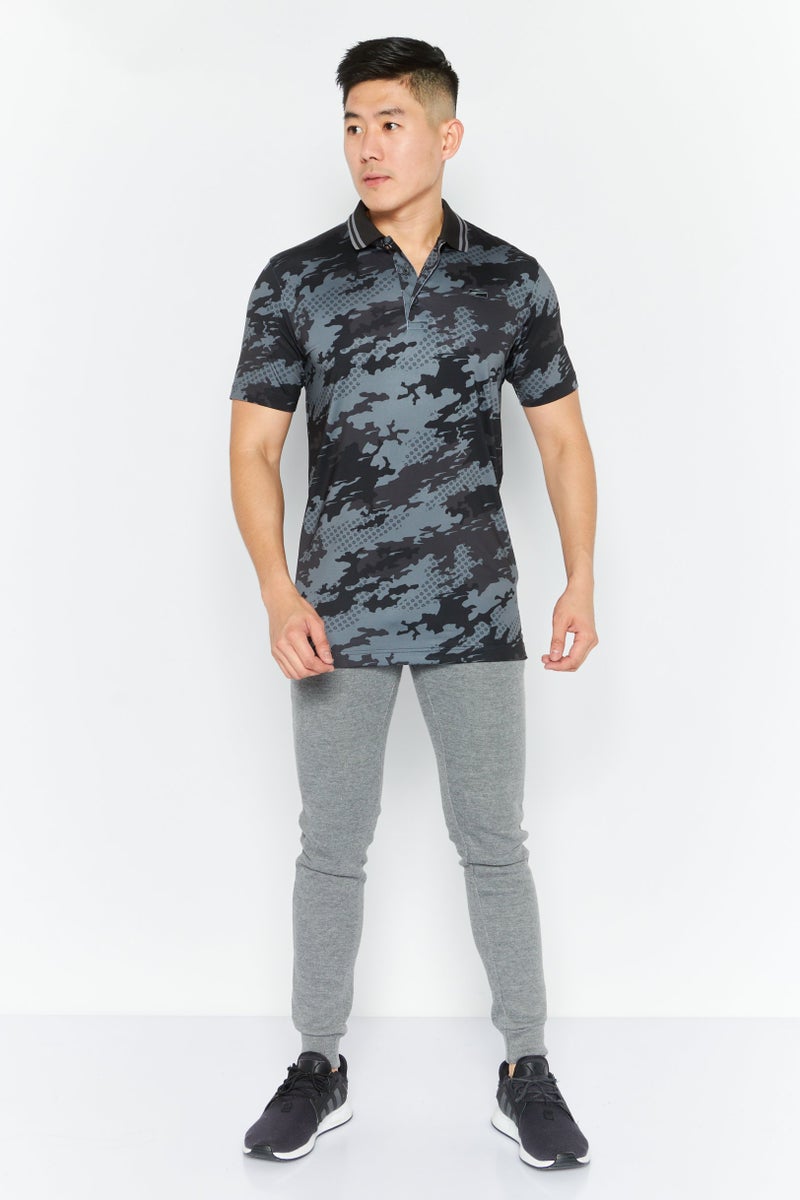 PUMA Men Sportswear Fit Short Sleeve Training Polo Shirt, Black - Image 2